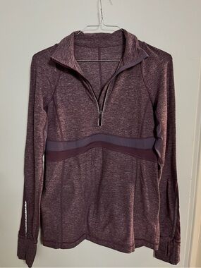 lululemon athletica Heathered Plum Quarter-Zip Pullover